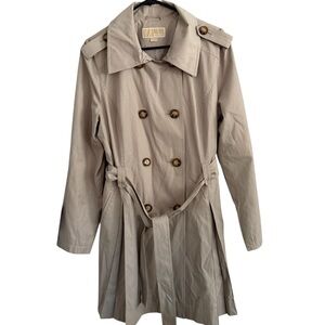 Michael Kors Light Tan Mid Length Trench Coat XL